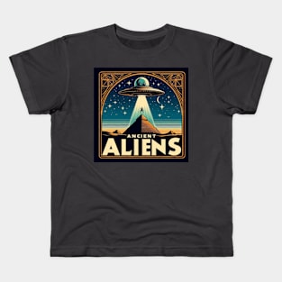 Ancient Aliens Retro Style Kids T-Shirt